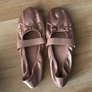MNG Silk Ballet Flats size 38